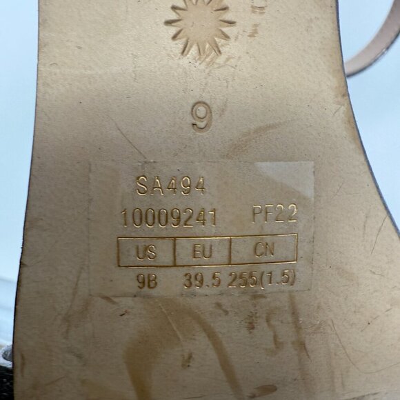 Stuart Weitzman Starla Strappy Sandal Heels Women's 9 Gunmetal Dark Silver NWOB - Picture 14 of 14